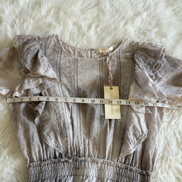 NWT LoveShackFancy Natasha Dress Washed Denim Hand Dye XS - Picture 12 of 14